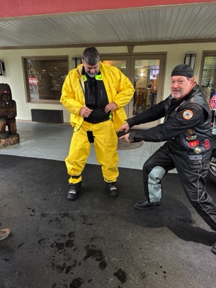 2025 Maggie Valley Ride 
Duct Tape Rain Suit Repair